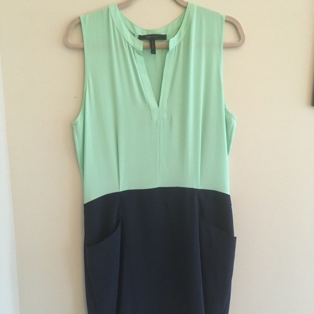 BCBG Open Back Dress with Pockets